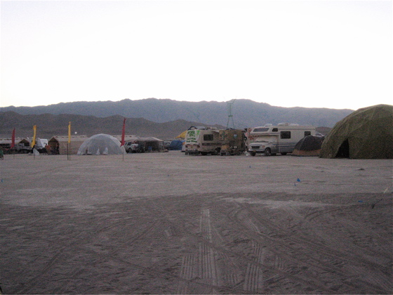 Our empty campsite