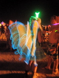 Flapping butterfly wings