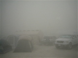 Camp mid dust storm