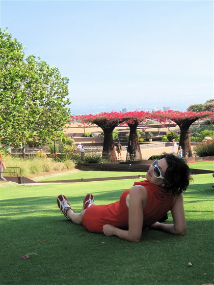 Enjoying the lawn