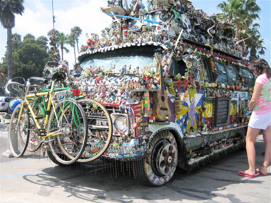 Santa Barbara hippy van