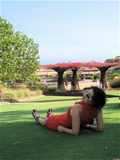 Enjoying the lawn